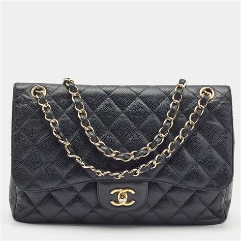 chanel jumbo caviar double flap bag|The Ultimate International Price Guide: The Chanel Classic Flap .